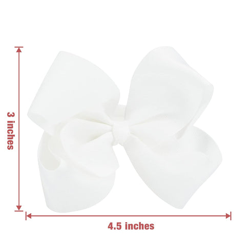 MEEDEE Fashion Cute White Bow Headband for Girls Toddlers 3 Year Old, Little Girl Grosgrain Headband for Casual Wear Party Dress Decoration...