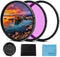 46mm Filter Kit Universal UV CPL FLD Filter Set UV Protection Filter Circular Polarizing Filter Fluorescent Filter with Lens Cap Replacement for C...