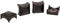FastCap Black Artisan Accents for Use with Mortise Tool - Great for Furniture, Trim and Hiding Fasteners - 3/8", High Impact Nylon, 50-Pack - 8072...