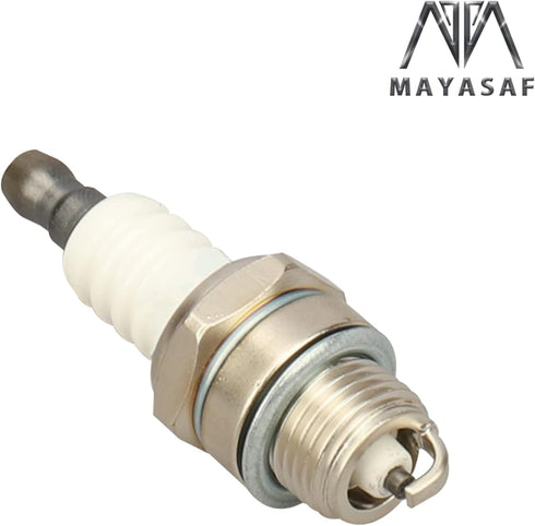 MAYASAF Spark Plugs 5574 Automotive Replacement Ignition Plug Seat type Flat, Thread Diameter 14 mm(0.551")/Reach 9.5mm(0.374") 2 Pack...