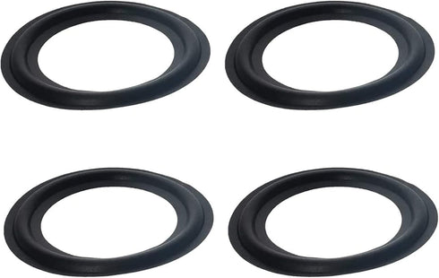 Fielect 4Pcs 4.5inch/115mm Foam Speaker Edge Surround Rings Replacement Kit for Speaker Repair or DIY Black...