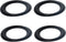 Fielect 4Pcs 4.5inch/115mm Foam Speaker Edge Surround Rings Replacement Kit for Speaker Repair or DIY Black...