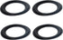 Fielect 4Pcs 4.5inch/115mm Foam Speaker Edge Surround Rings Replacement Kit for Speaker Repair or DIY Black...