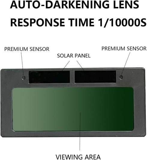 True-Color Auto Darkening Welding Lens 2-Pack, Replacement Horizontal Lens for Welding Hoods/Helmet, Shade 3/11, 2 x 4.2"...