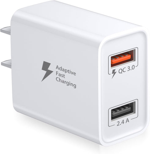 Dual USB Wall Charger 30W, Costyle Quick Fast Charger 3.0 Power Adapter & 5V 2.4A USB Charger Block Plug Compatible Galaxy S23 S22 S21 S20 S10,Not...