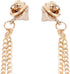 2pcs Double Chain Brooch Gold Silver Gothic Rivet Head Chain Shirt Backpack Scarf Pendant Chain Accessories...