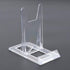 2 Pieces Acrylic Easel Display Stand Plastic Plate Display Stands Mini Easel Stand Mini Easel Stand Adjustable Picture Stand Coin Display Stand, T...
