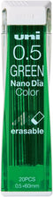 Uni Mechanical Pencil Lead Nanodia Color Green 0.5mm 20Leads...