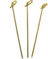 Gmark Bamboo Knot Skewers 6" 200 ct, Bamboo Knot Picks, Twisted Ends Bamboo Picks Cocktail Picks GM1030...