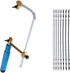 Coping Saw Heavy Duty Metal Woodworking Hand Saw Fast Cutting Non-slip Hacksaw,8 Pieces Scroll Saw Blades with Spiral Teeth, For Woodworking Jewel...