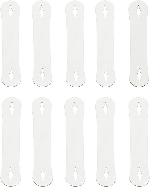 Invisible Tie Stays Tie Keeper Tie Clip, Great Alternative to Tie Tacks or Tie Bars (Pack of 10)...