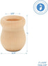 Bean Pot Candle Cups, 1 Inch, 7/16 Inch Hole, Pack of 25 Unfinished Wood Candle Holders, Wood Turnings for Crafts, by Woodpeckers...