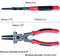 8"MIG Welding Pliers, 6 in 1 Multi-Functional Carbon Steel MIG Pliers with Insulated Handle, Long Nose Pliers Wire Cutting Pliers for Scraping Spa...