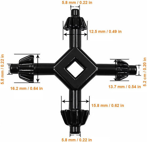 4-in-1 Chuck Key for Drill Press, Professional Universal Key to Fit Most Power Tools...