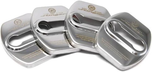 Stainless Steel Car Door Lock Striker Cover Decoration and Protection Buckle Trim for Kia Stinger 2017 2018 (Silver)...