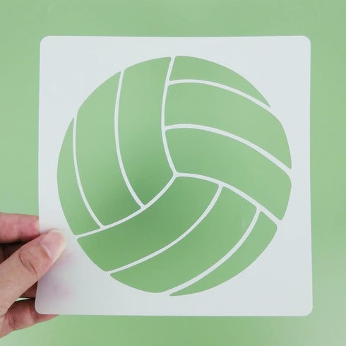 Sports Stencils, 16 Pcs Sports Ball Stencils, Football Basketball Golf Soccer Baseball Racing Diving Reusable Plastic Template for Painting on Woo...