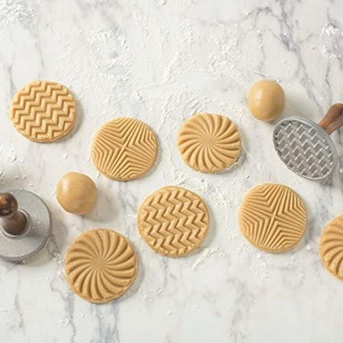 Nordic Ware Geo Cast Cookie Stamps...