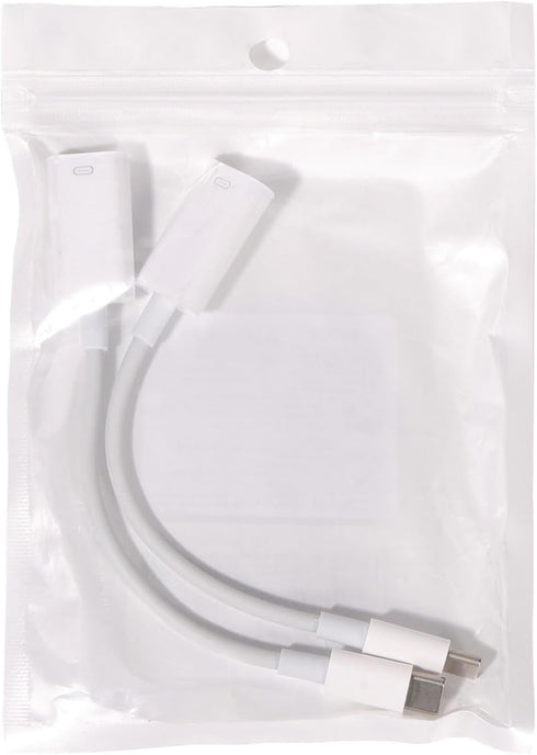 MoKo Lightning to USB C Cable Adapter 2 Pack, Lightning Female to USB C Male Adapter Connector for iPhone 15/15 Pro/15 Pro Max/15 Plus, Support 35...