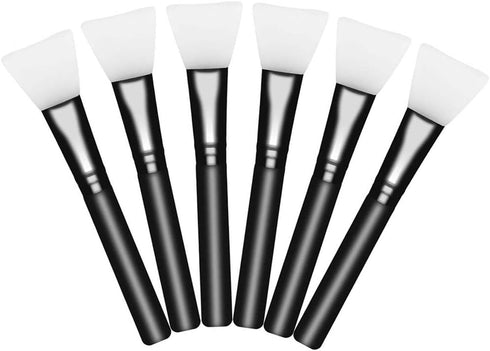 6 Pieces Magic Epoxy Brushes Silicon Epoxy Brushes Set for DIY Mixing & Spreading Epoxy Resin to Glitter Tumblers,Bling Tumbler Cup, Mug?Black?...