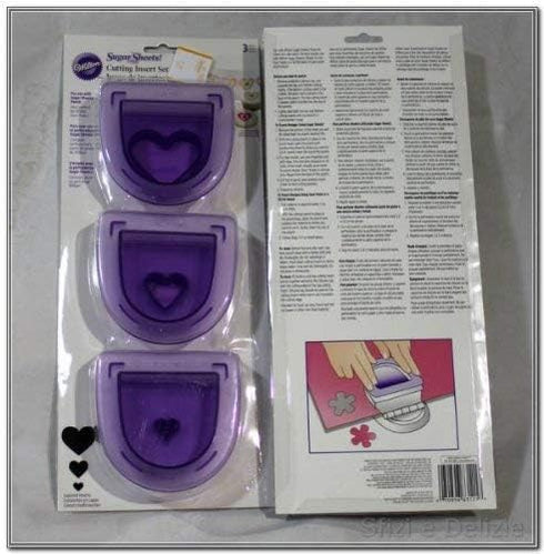 Wilton Cutting Insert Layer 3pc, Heart Set, purple...