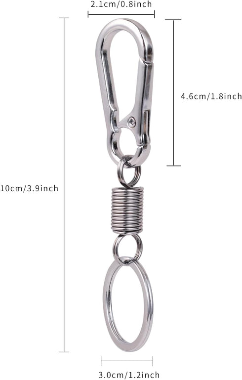 Key Chain, Keychain With Clip, Key Clips For Keychains, Key Rings For Keychains, Small Keychain Clip, 2 Pcs...
