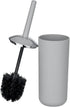 Brasil Toilet Brush, Toilet Bowl Cleaner Brush with Holder, Toilet Bowl Brush Made of Plastic, Grey, Dimensions 3.9 x 3.9 x 14.6 in...