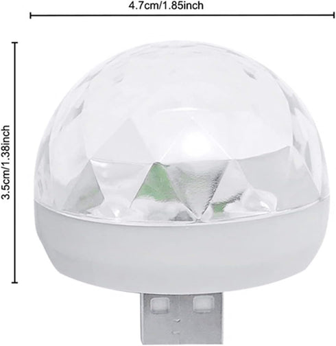 White Reading Lamp Colorful Sound Activated Ball USB Mini Disco Light Party KTV Neon Lamp Cool Desk Lamp?Lamps and Shades?Desk Lamps...