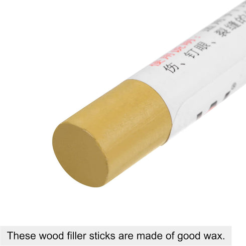 uxcell Wood Wax Filler Stick, Furniture Crayons Wooden Repair Wax Filler Stick Touch Up Wax Paint Pens for Scratches Holes Floor Laminate Tables D...