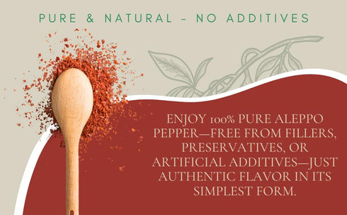 Premium Aleppo Pepper – Naturally Sun-Dried, All-Natural, Small Batch Spice by Pro Chefs for Deep Smoky Flavor & Balanced Heat (2oz Package)...