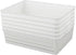 Plastic Storage Trays Baskets/Organizing Baskets, 13.2 Inches x 9.6 Inches x 3.6 Inches, Set of 6 (White)...