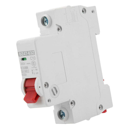 YWBL-WH DZ47-63Z-1P 10A Circuit Breaker,DC Miniature Single Pole Circuit Breaker Leakage Protection Air Switch...