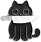 LGBTQ Pin Black Cat with Knife Enamel Pin Cute Animal Enamel Brooch Pin for Jackets Backpacks...