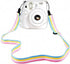 Case for Fujifilm Instax Mini 8 Mini 9 Camera, EpicGadget Transparent Clear Hard Plastic Protective Case Cover with Adjustable Shoulder Strap for ...