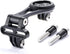 Out Front Mount Compatible with Garmin Edge Wahoo Elemnt Bryton Stages Hammerhead Adjustable Combo Mount for Double Gopro...