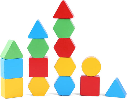 Wooden Puzzles Shape Color Matching Board Games Preschool Educational Montessori Toys for Kids 3 4 5 6 Years Old Boys Girls Brain Teaser Puzzle Lo...