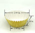Shiny Gold Foil Cupcake Liners Standard Paper Baking Cups for Wedding, Party and More, 120-Count...