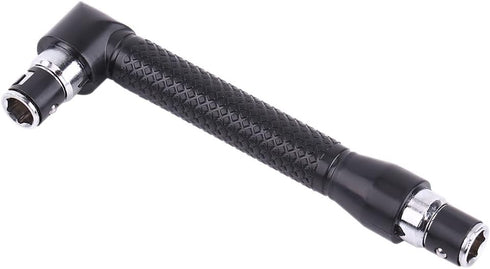 L Shape 1 4 Inch Hex Socket Wrench, Double Head Socket Wrench Set Extension Handle Screwdriver with Various Screwdriver Bits Hand Tool...