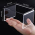 6-Pack Clear Acrylic Display Risers, Showcase Shelf for Figures, Cupcakes and Jewelry Display Stands, 3 Large Size - 3'' x 4'' x 5''...