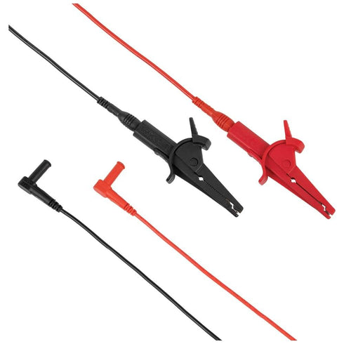 Klein Tools 69381 Alligator Clip Test Leads, Heavy-Duty Replacement Meter Leads, for All Meters Using Banana Plug Meter Leads, 3-Foot...