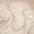 Pearl clavicle choker chain Round Pearl Chain Necklace Hollow Circle Choker Necklace Jewelry for Women...