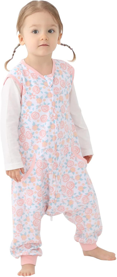 HOMEAL Sleep Sack with Legs,Summer Toddler Sleep Sacks 2t-3t,Toddler Wearable Blanket Baby, Toddler Sleep Sack Baby for Early Walkers,12months-7T...