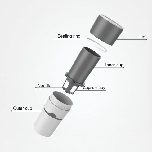 Portable Coffee Maker,K Cup Coffee Machine, Single Serve Drip Coffee Maker,360 Degree Side Leakage Prevention, Manual Drip Coffee Maker for Travel...