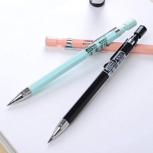 3pcs 2.0mm Mechanical Pencil with 18pcs Black Lead Refills, Automatic Pencils Press Mechanical Pencil for Writing,Draft Drawing Crafting Art Sketc...