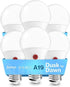 Sunco Lighting - 6 Pack A19 LED Dusk to Dawn Bulb for Home Residential Porch Patio Driveway Decorated Ambient Outdoor Twilight, 9W Equivalent to 6...