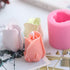 2Pcs/Set 3D Rose Flower Candle Molds, Rose Shaped Craft Art Silicone Mold for Fondant Cake Decoration Making Beeswax Candle Handmade Soap Lotion B...
