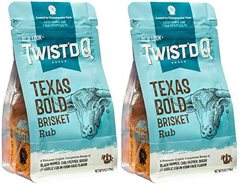 Twist'd Q - American Royal Texas Bold Beef Brisket Rub - 2 Pack...