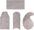 DEF Manganese Steel Cabinet Scrapers Tool, High-strength and Wear-resistant, including Rectangular Concave/Convex Gooseneck for Woodworking Scrape...