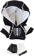 niannyyhouse 10cm Plush Doll Clothes Hoodie Color Blocked Pants Black and White Outfit Doll Accessories (Black)...