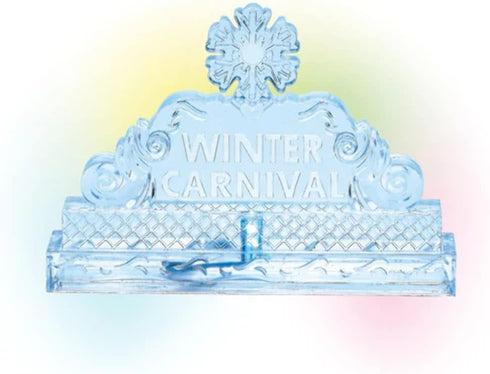 Department 56 Village Collection Accessories Ice Castle Sign Lit Figurine, 2.83 Inch, Multicolor...