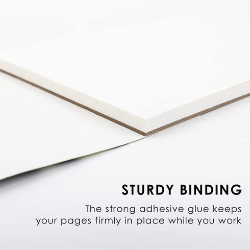 Grabie Watercolor Paper Pad, 100% Cotton Pulp, 15 Sheets, B5 (10.1 x 7.4"), 140lb (300gsm), Glue Bound, Acid-Free Cold Pressed Watercolor Paper, A...